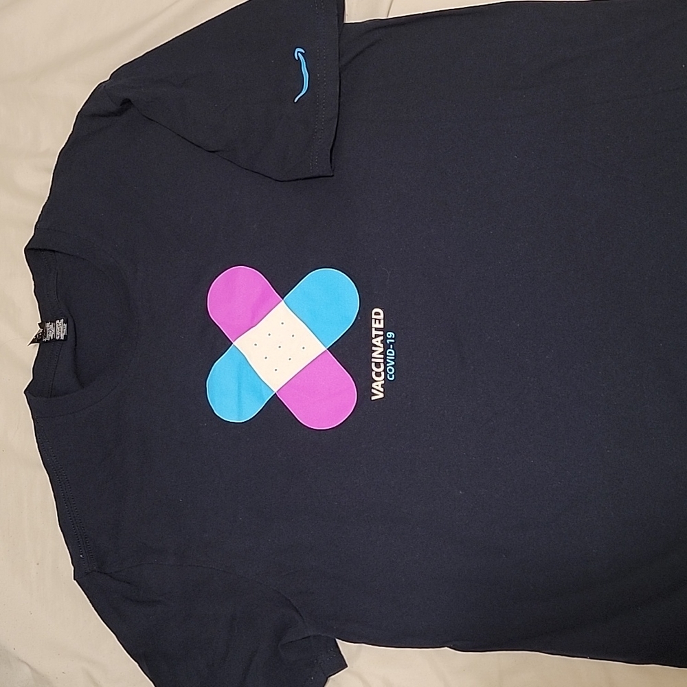 Amazon Vaccinated Tshirt Large